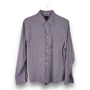 UNTUCKit Mens Sz XL Button Up Long Sleeve Shirt Business Work Office Wear Purple